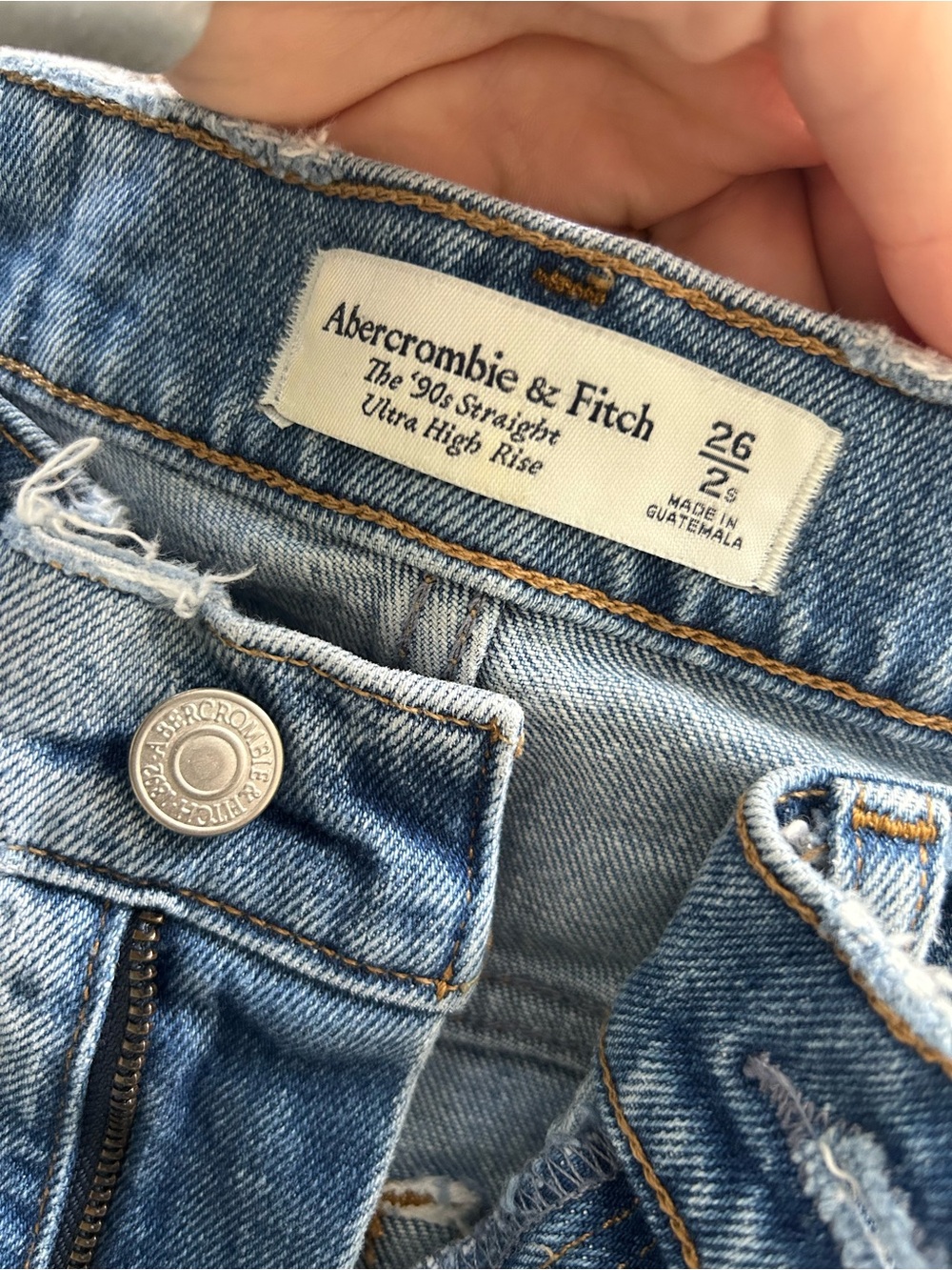 Abercrombie & Fitch Women's The '90s Straight Ultra High Rise Jeans